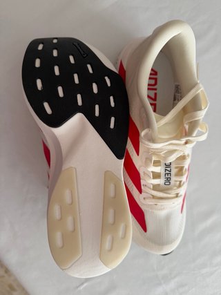 Adidas Adizero Zapatillas Running Blancas Rojas