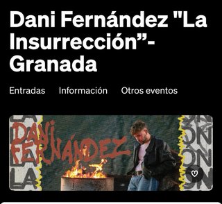Póster Dani Fernández La Insurrección
