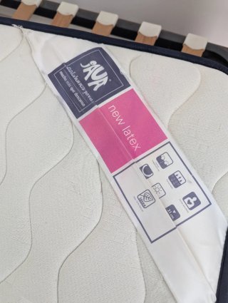 Cama individual madera 105cm + colchón