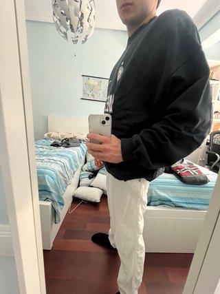 Sudadera OVERSIZE Unisex Negra Talla Única