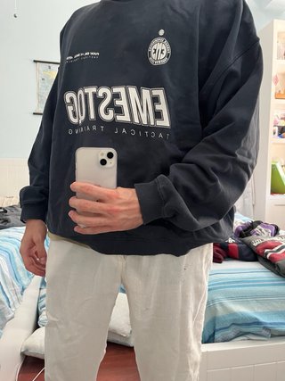 Sudadera OVERSIZE Unisex Negra Talla Única