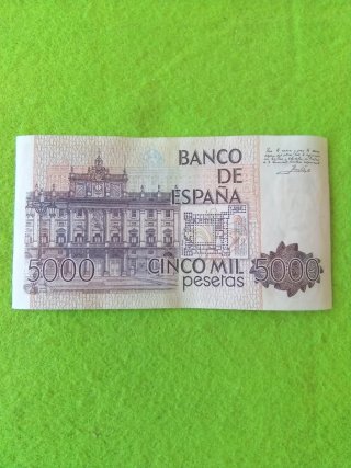 Billete 5000 Pesetas España 1979 serie 7L