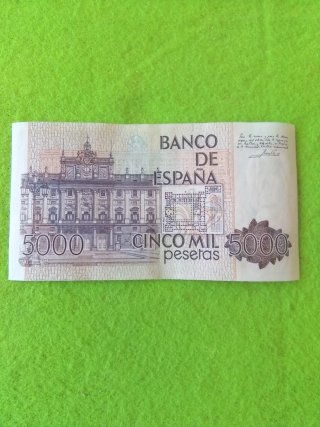 Billete 5000 Pesetas España 1979 serie 7L