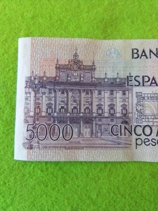 Billete 5000 Pesetas España 1979 serie 7L