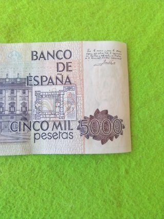 Billete 5000 Pesetas España 1979 serie 7L