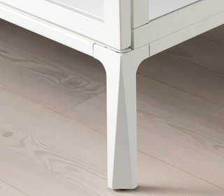 Vitrina MILSBO IKEA Blanca y Cristal