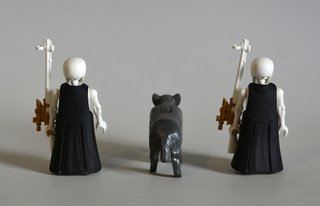 Playmobil Pareja Esqueletos Steampunk Con Jabali.