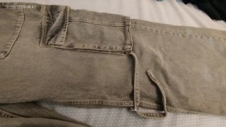 Jeans larghi Zara colore marrone scolorito
