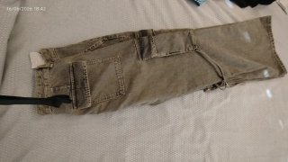 Jeans larghi Zara colore marrone scolorito