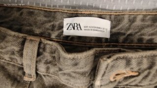 Jeans larghi Zara colore marrone scolorito