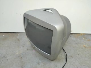Televisor Retro Philips Gris