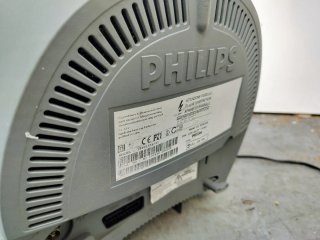 Televisor Retro Philips Gris