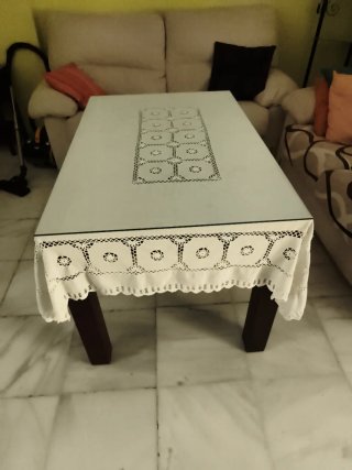 Mueble salón, mesa y 2 sillones