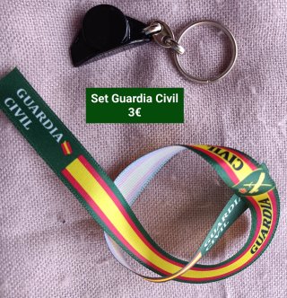 Set Guardia Civil Llavero más Pulsera poliéster