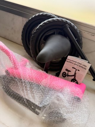Bici sin pedales rosa