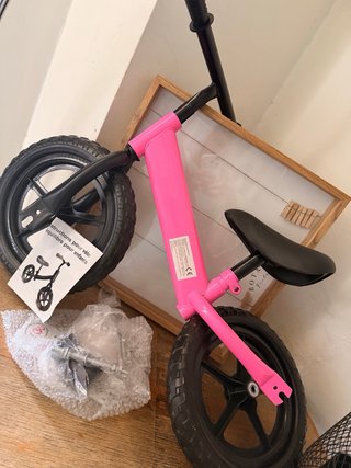 Bici sin pedales rosa