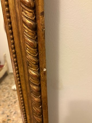 Espejo Grande Estilo Luis XVI Madera Dorado