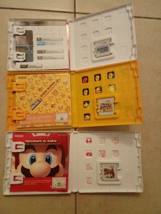 Lotto 3 Giochi Nintendo 3DS super Mario Bros, kart