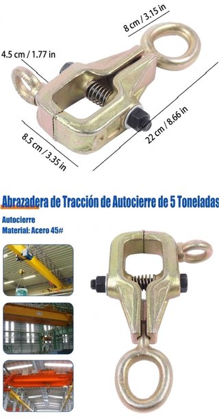 Abrazadera Traccion Autoajustable 5 Toneladas