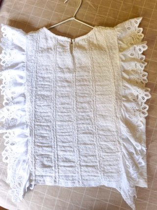 Blusa Zara bordados volantes