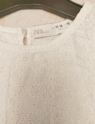 Blusa Zara bordados volantes