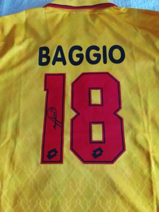 Maglia Lotto Milan Roberto Baggio Autografata