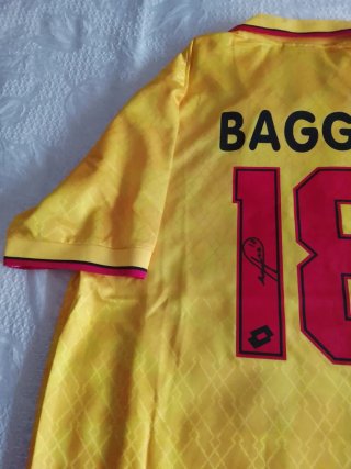 Maglia Lotto Milan Roberto Baggio Autografata
