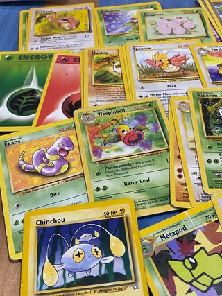 50 cartas pokémon WOTC (1995-2000) inglés
