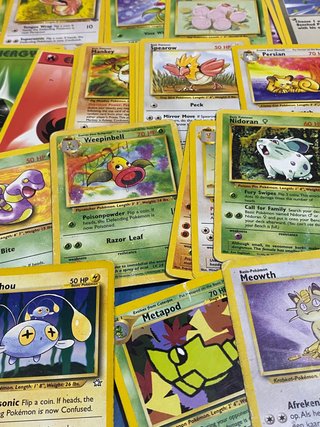 50 cartas pokémon WOTC (1995-2000) inglés