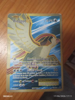 Carta Pokémon EX.