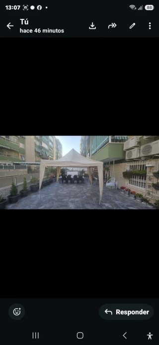 Carpa terraza o playa