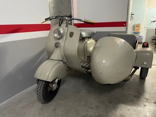 Lambretta 125 ld con sidecar