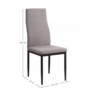 Mesa y 6 sillas tela modelo Yuri eco a estrenar
