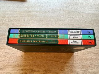 Pack 3 libros biblioteca hogwarts