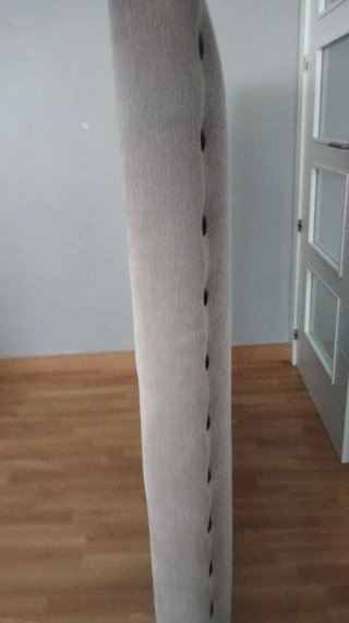 Cabezal Cama Matrimonio Gris Tachonado