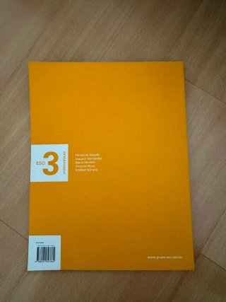 Libro de matemáticas 3 ESO
