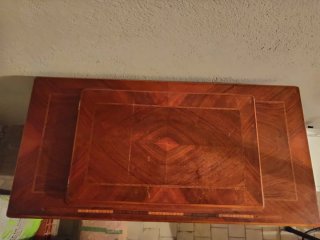 Máquina de coser Alfa con mesa y mueble