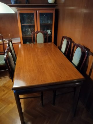 6 Sillas de Comedor Tapizadas Verdes