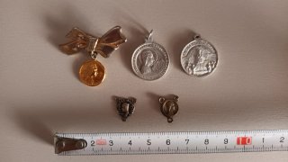 Lote de 5 Medallas Religiosas