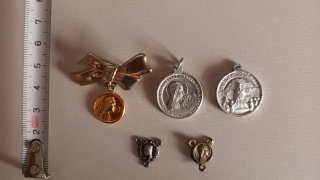 Lote de 5 Medallas Religiosas