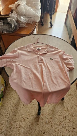 Polo Lacoste Rosa Talla M