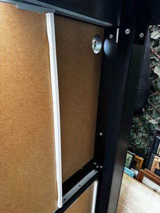 Escritorio IKEA MICKE Negro/Marrón-Hay 2 cajones