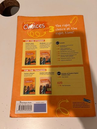 Libro ingles BURLINGTON CHOICES 3