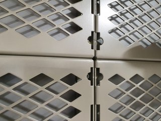 Panel perforado rombo metálico