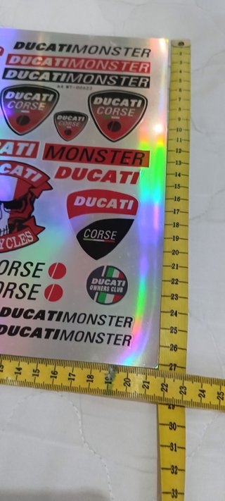 Pegatinas Ducati Holográficas