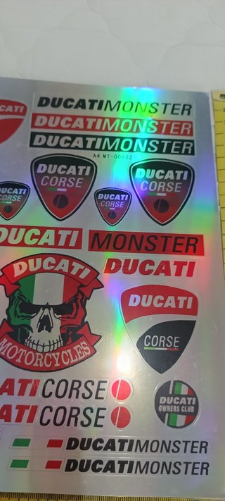 Pegatinas Ducati Holográficas