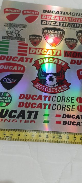 Pegatinas Ducati Holográficas