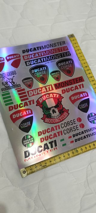 Pegatinas Ducati Holográficas