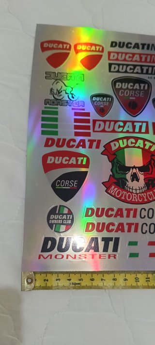 Pegatinas Ducati Holográficas