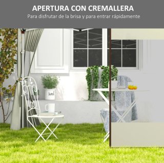 2 Paneles Laterales para Carpa Beige